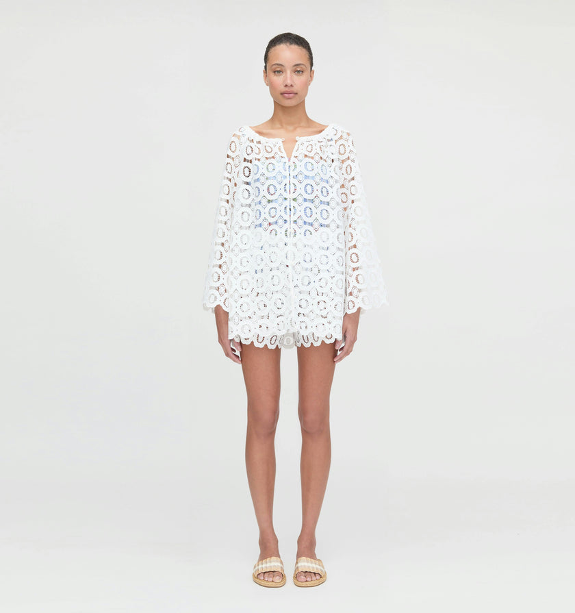The Enella Tunic - White Broderie