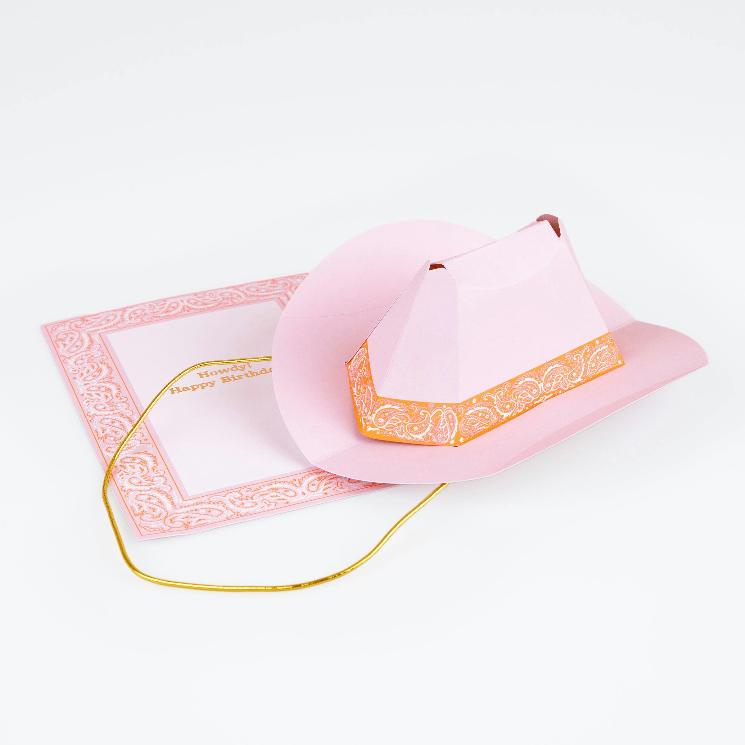 Pop-Up Western Hat Birthday Card