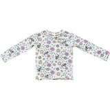 Lettuce Hem Tee Misty Rose Stripe