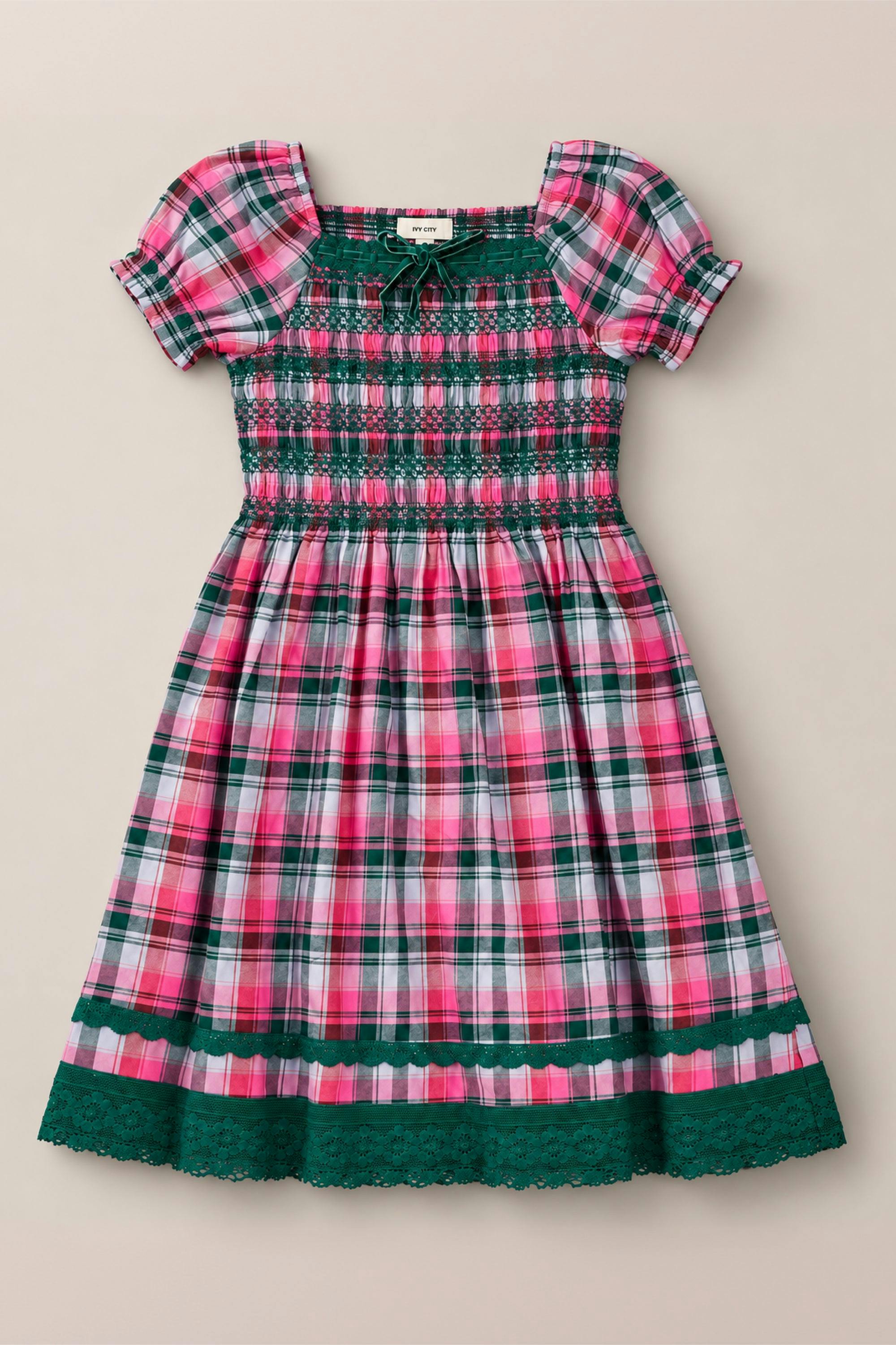 Teen Sunday Best Dress in Vibrant Plaid