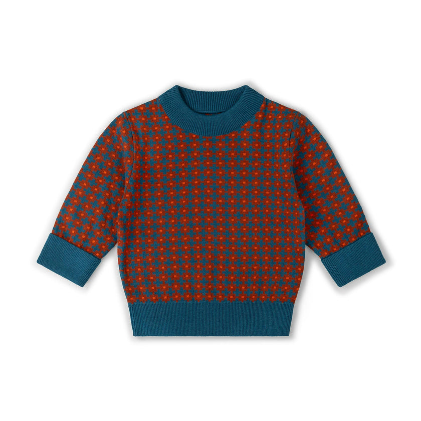 Ginger Squares Knitted Jumper, Multi
