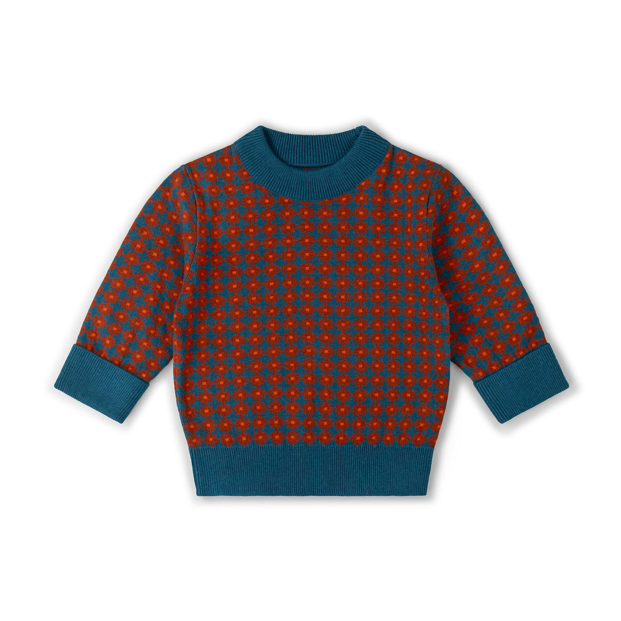 Ginger Squares Knitted Jumper, Multi