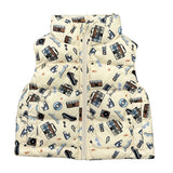 Kids Puffer Vest in Retro Skater