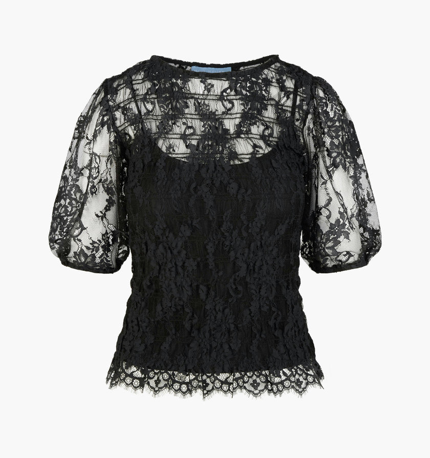 The Dalia Nap Top -  Black