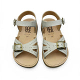 Pearl Kids Double Buckle Sandal – Vanilla Leather