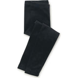 Velour Comfortable Fit Stretch Leggings, Black