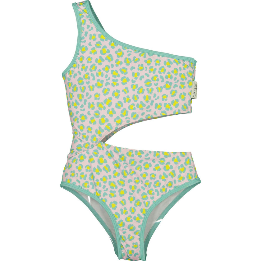 Candy animal dots asymmetric swimsuit