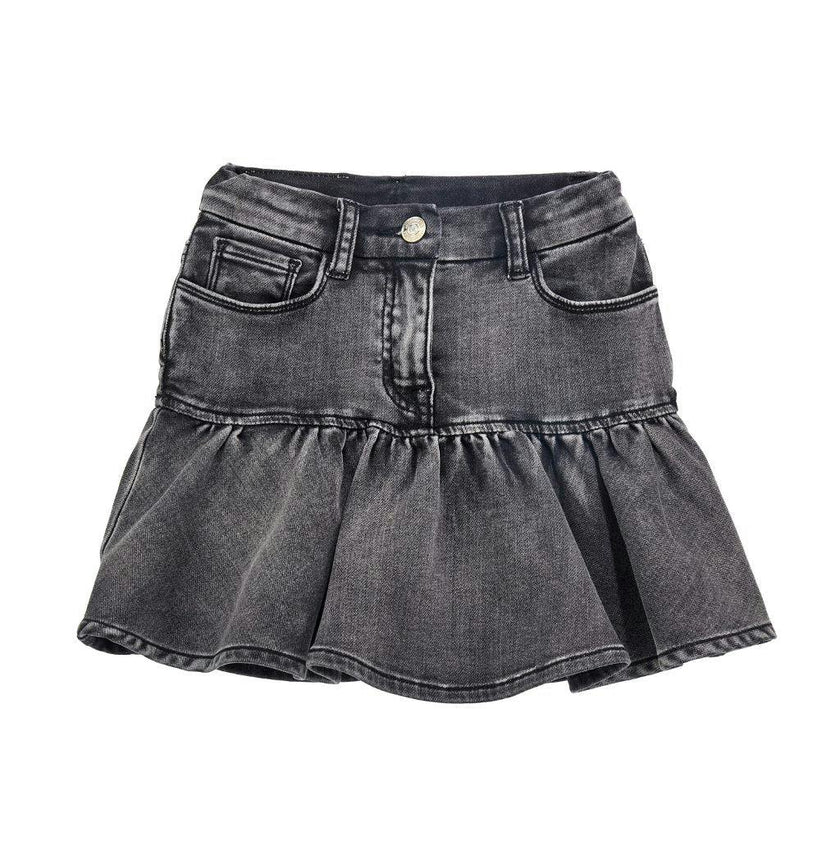 Black Disney Denim Skirt