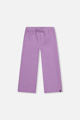 Wide Leg Jacquard Pants Purple