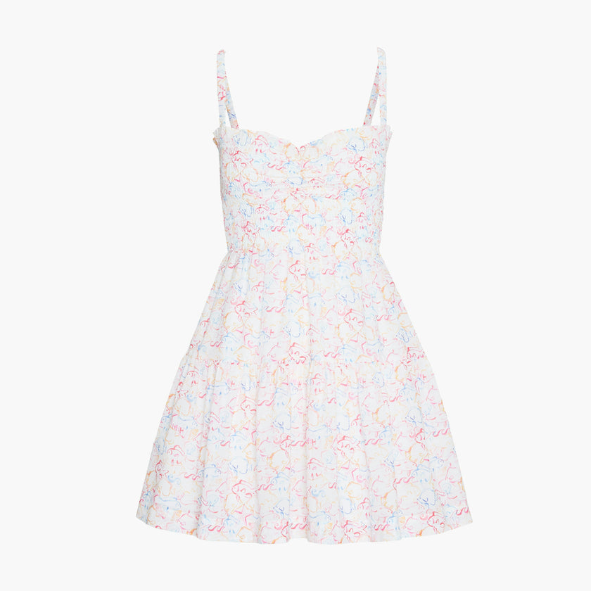 The Rebecca Mini Nap Dress - Camo Fish