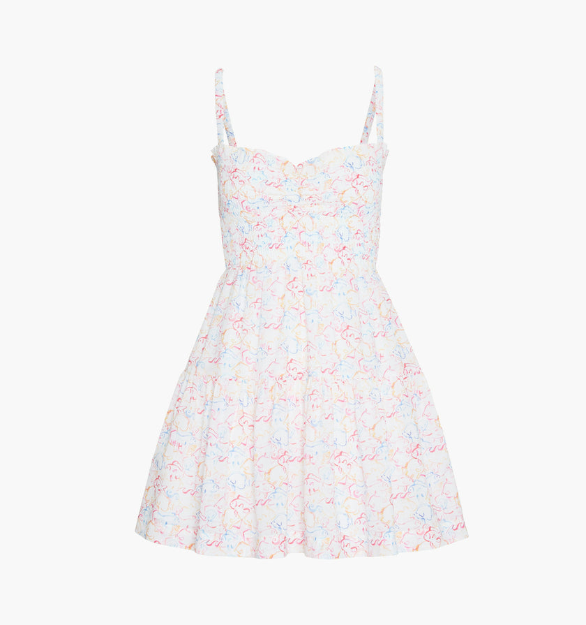 The Rebecca Mini Nap Dress - Camo Fish