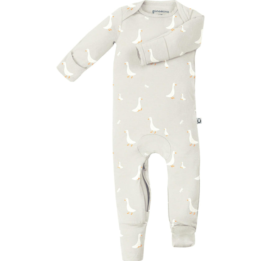2-in-1 Romper And Footie 2-in-1 Romper And Footie Convertible Pajama, Prints