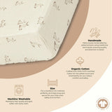 Avery Bunny Organic Cotton Fitted Crib Sheet