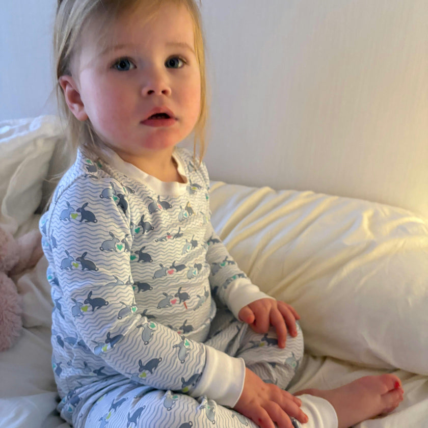 Bunny Love Two Piece Kids Pajamas