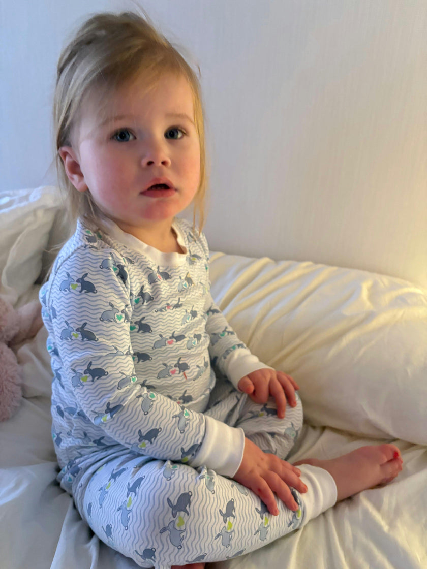 Bunny Love Two Piece Kids Pajamas