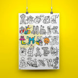 COLORING POSTER - ABC