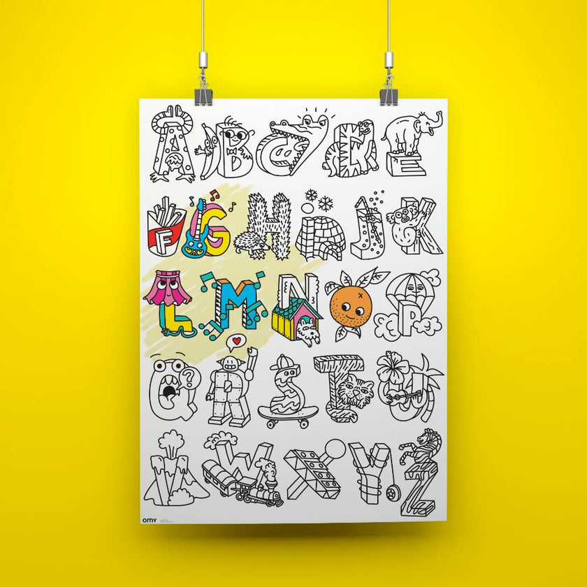 COLORING POSTER - ABC