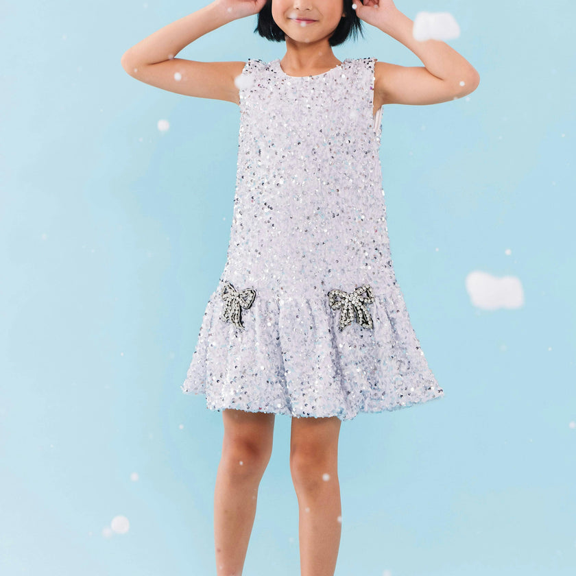 Shimmer Bow Party Dress