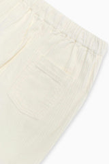 Elio Corduroy Trouser Whisper White