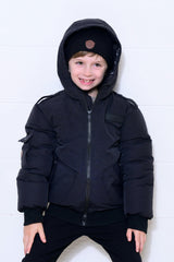 Boys Bomber with pocket details - Black