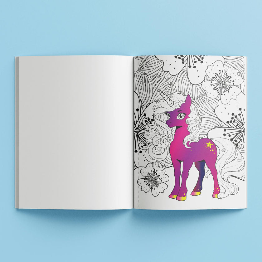 Kaleidoscope: Pop Velvet Coloring - Magical Unicorns