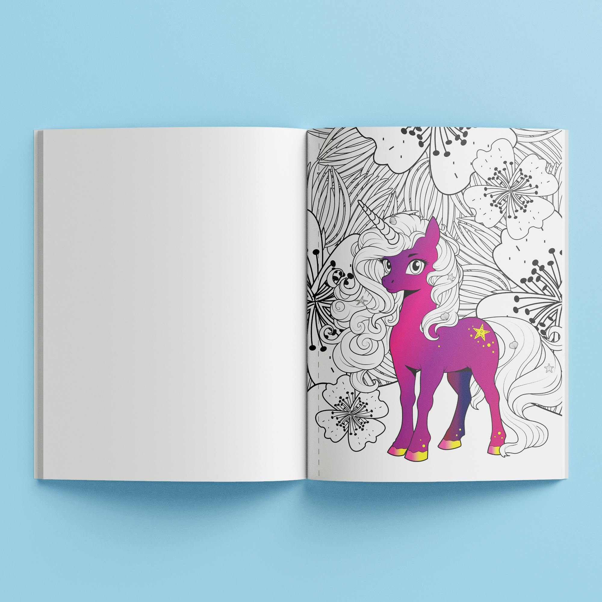 Kaleidoscope: Pop Velvet Coloring - Magical Unicorns