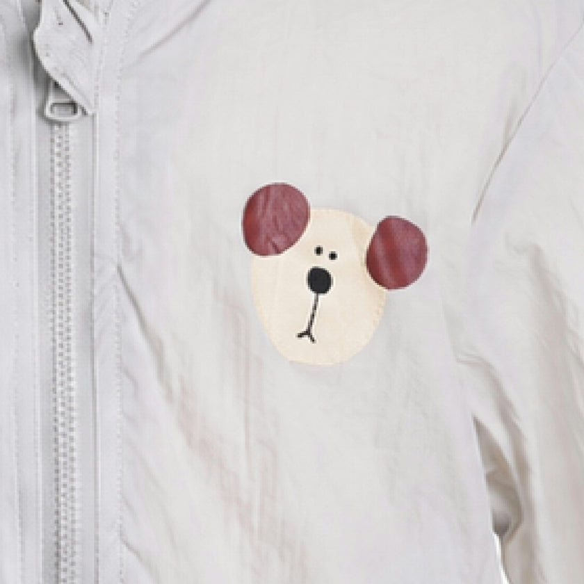 Gray Pocket Hooded Jacket