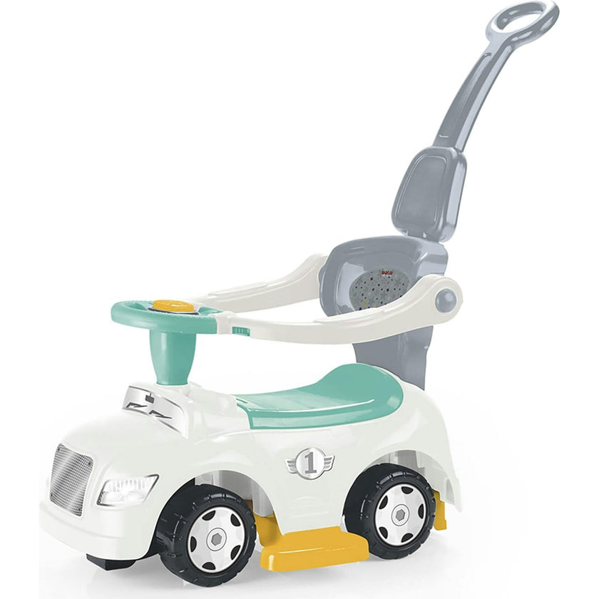 Dolu: Ride-On Car: 3-In-1 Walk & Drive - White