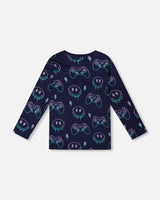 Long Sleeve Organic Cotton Allover Print Tee