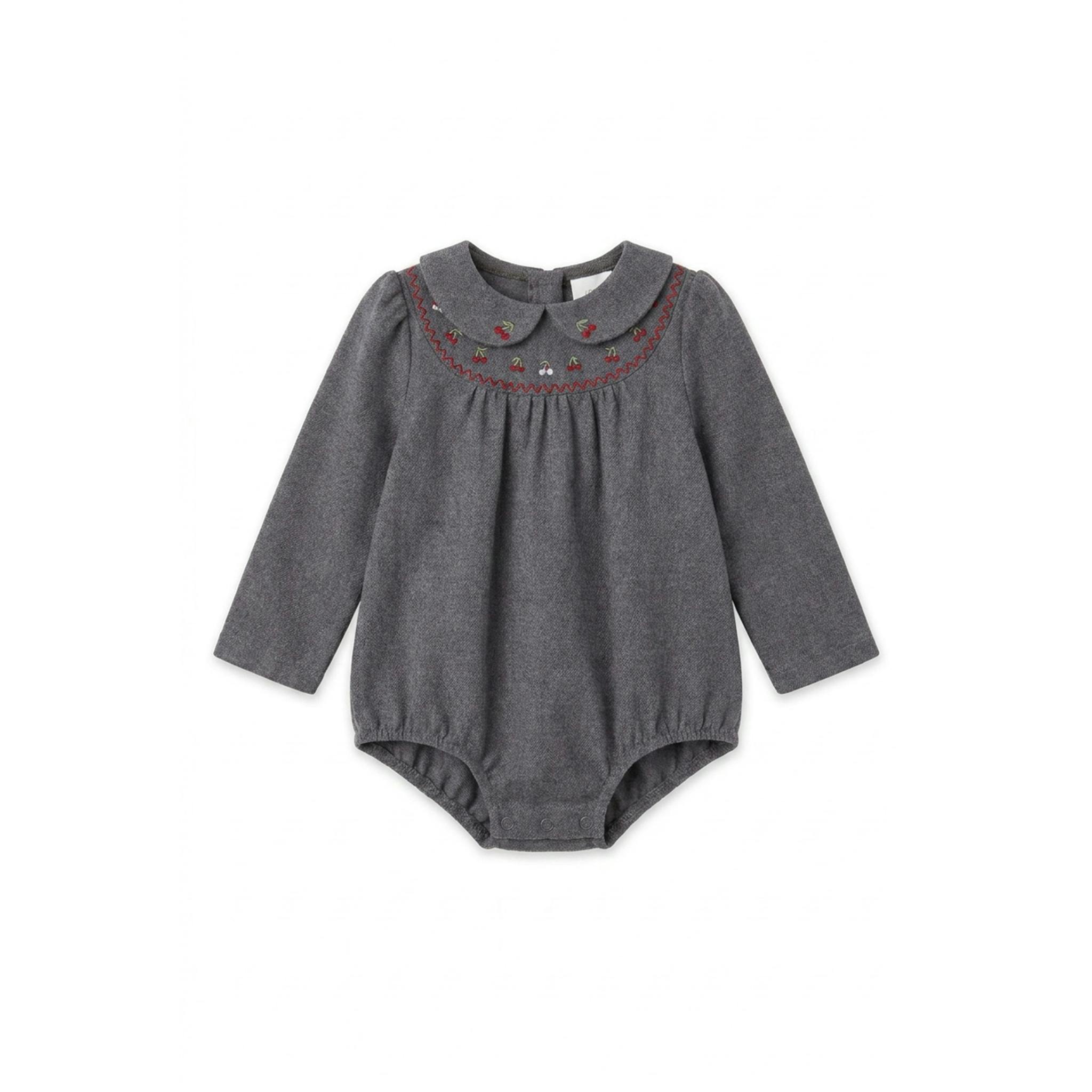 Cherry Embroidered Bubble