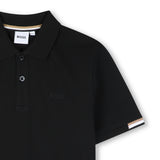 Black Piqué Polo Shirt