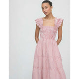 The Ellie Nap Dress - Red Ticking Stripe