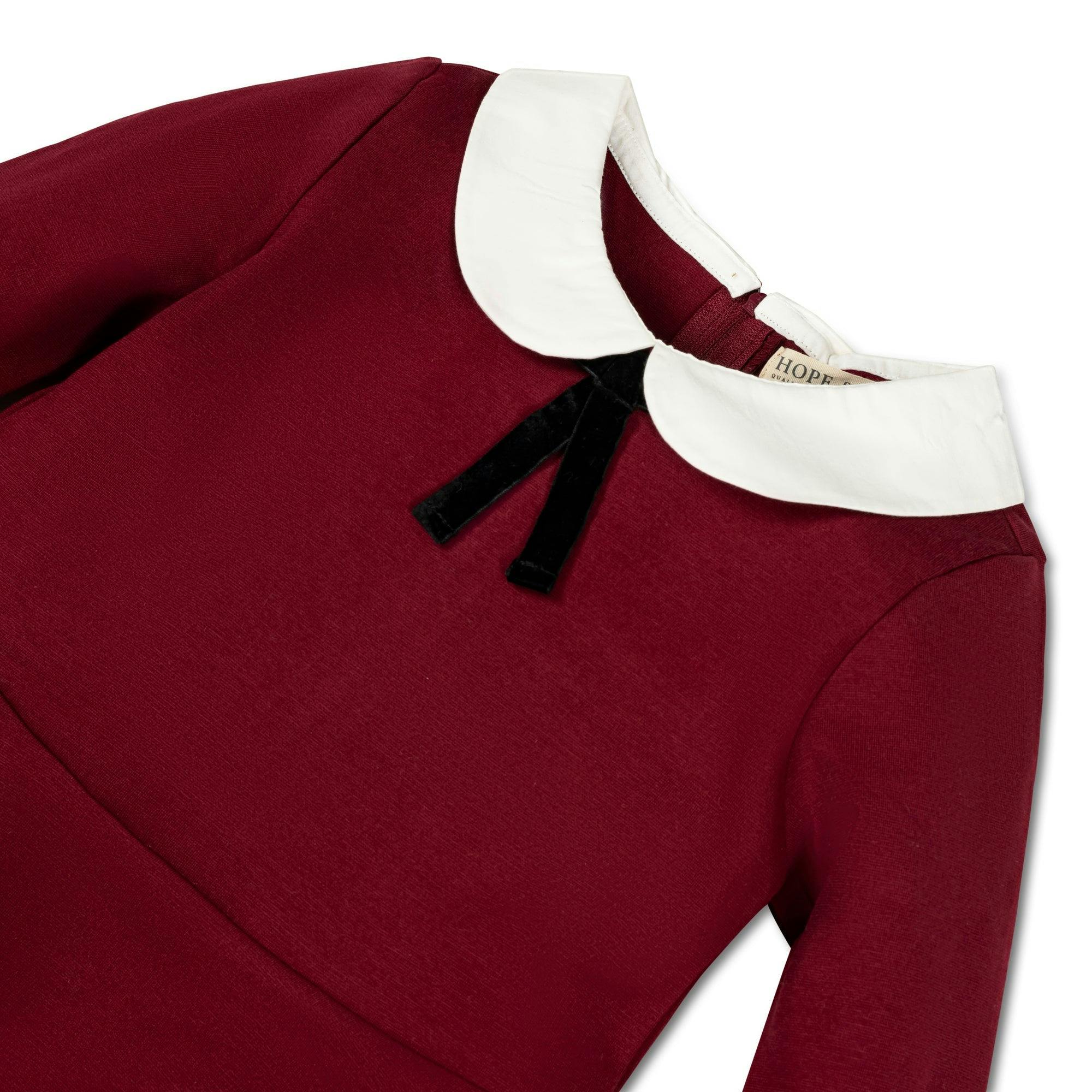 French Look Ponte Dress with Bow
