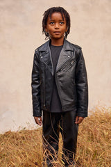 Faux Leather Moto Jacket