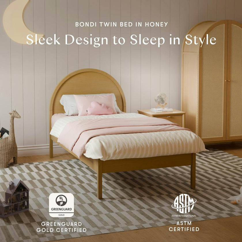 Bondi Twin Bed in Honey