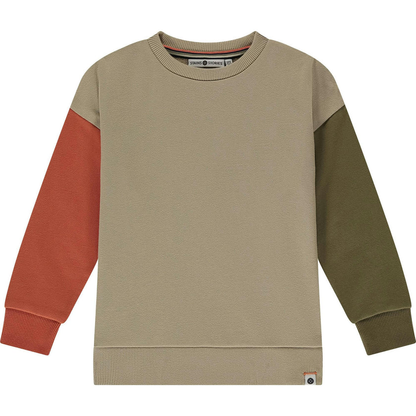 Colorblock Crewneck Sweatshirt
