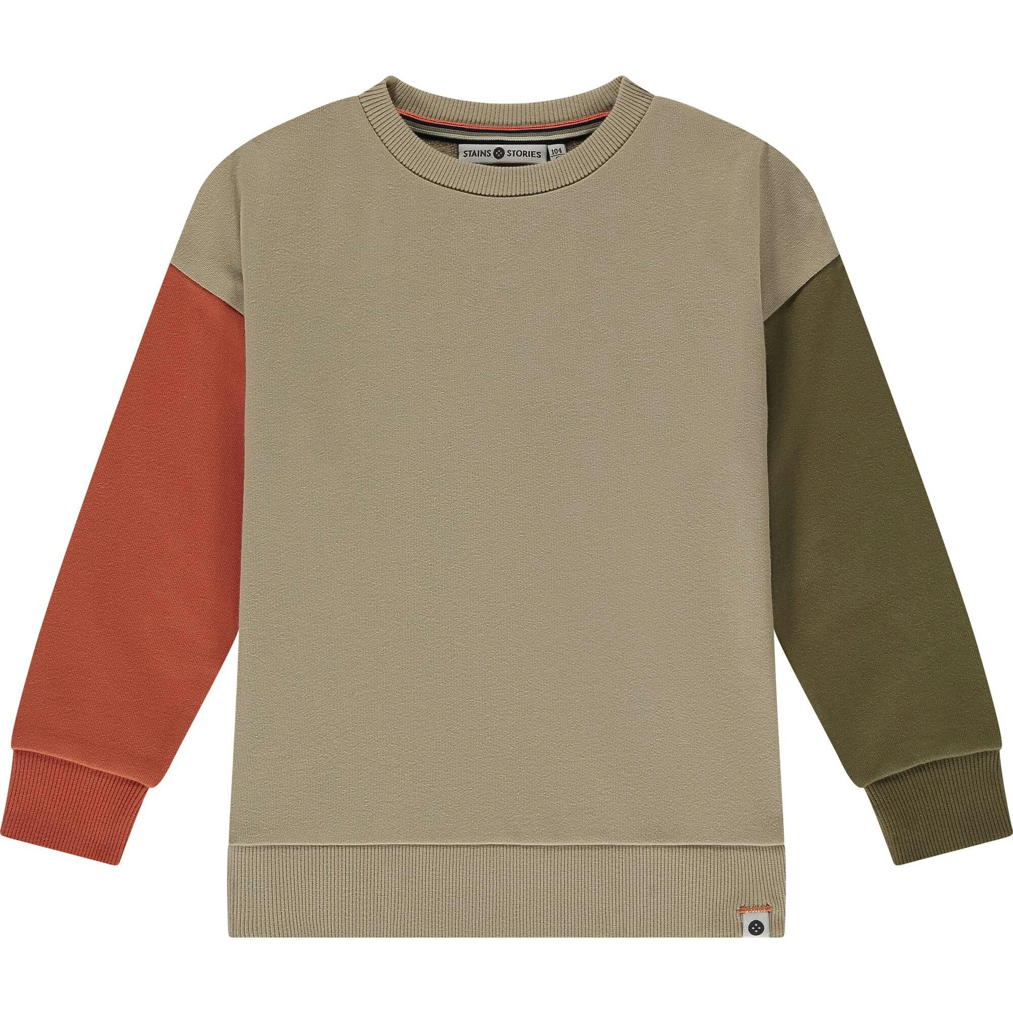 Colorblock Crewneck Sweatshirt