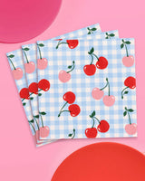 Cherry Napkins - 25 paper napkins
