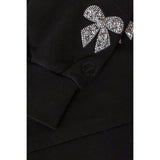 Micah Crew Neck Sweatshirt in Black & Bows