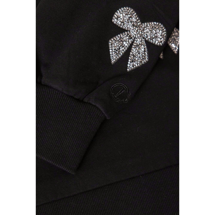 Micah Crew Neck Sweatshirt in Black & Bows