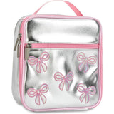 Silver Sequin Bows Lunch Tote