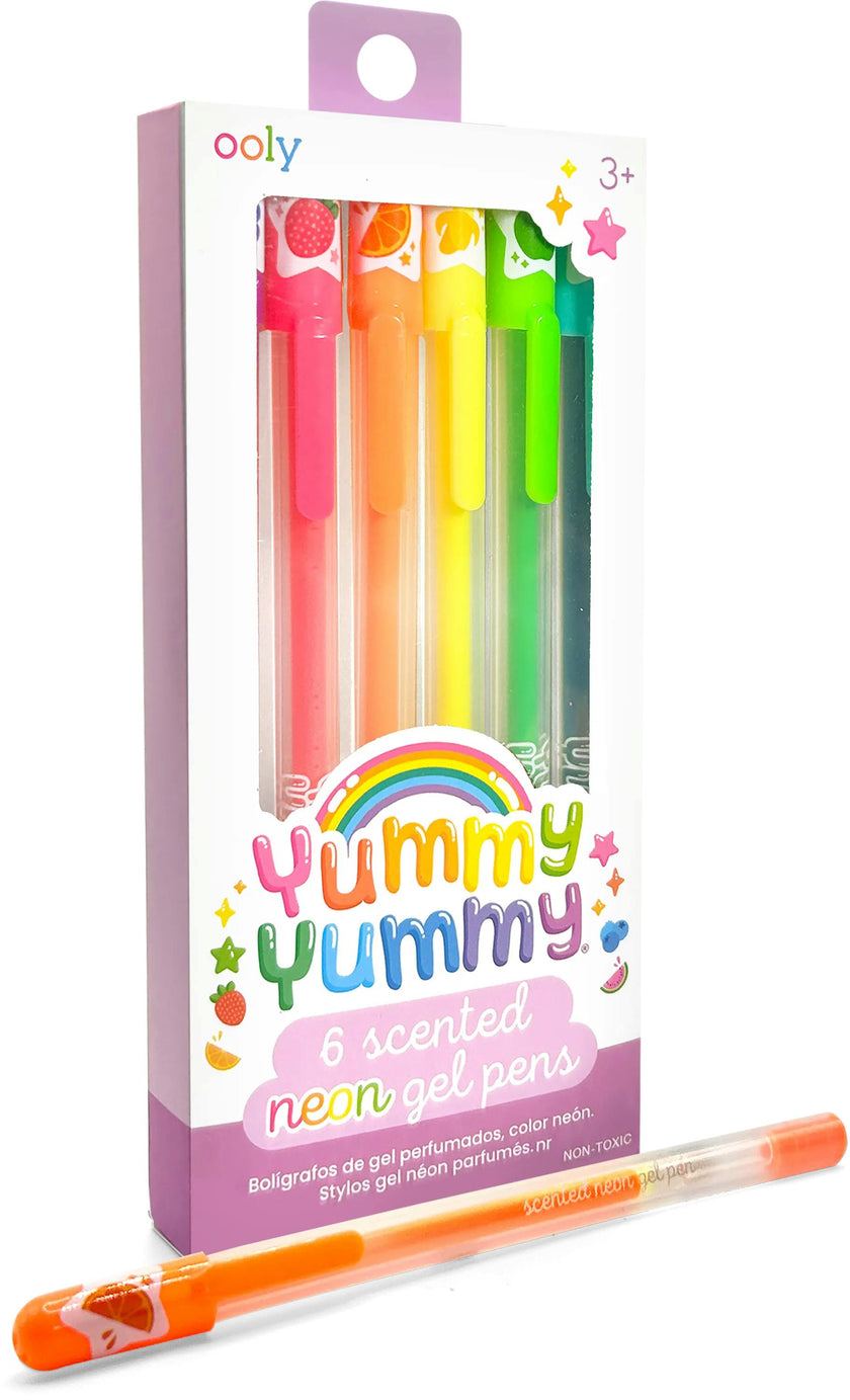 Yummy Yummy Scented Gel Pens - Neon - Set of 6