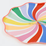 Rainbow Swirl Happy Birthday Side Plates