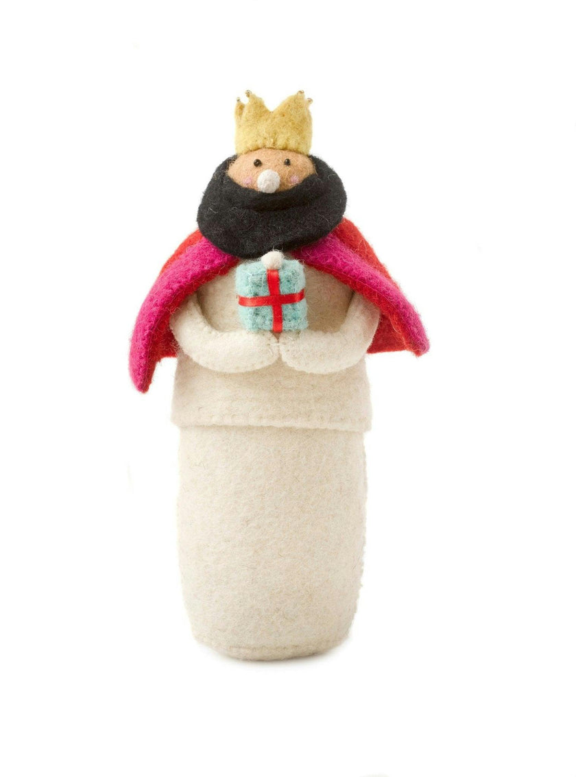 Handmade Christmas Nativity Scene in Hand Felted Wool