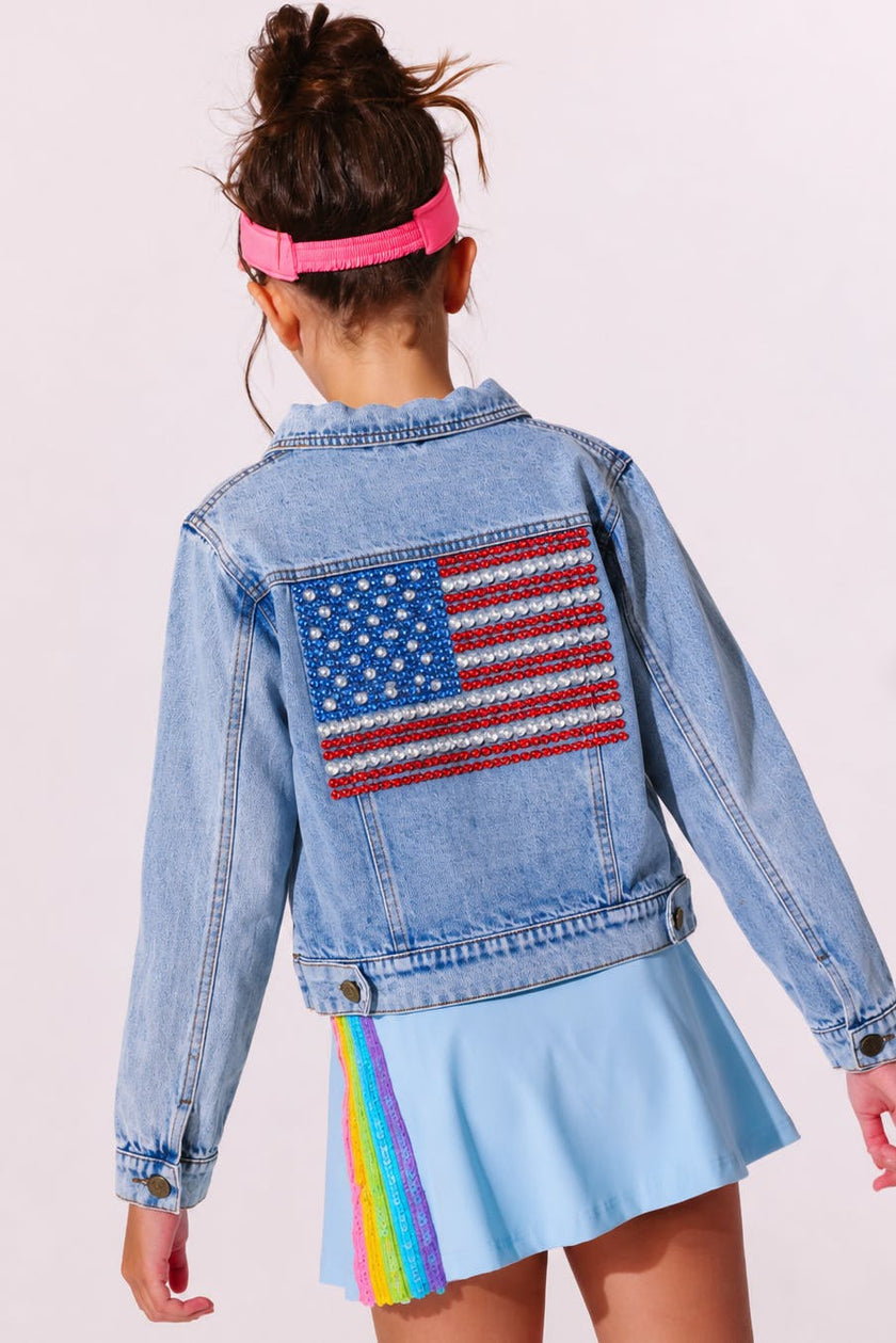 American Flag Denim Jacket