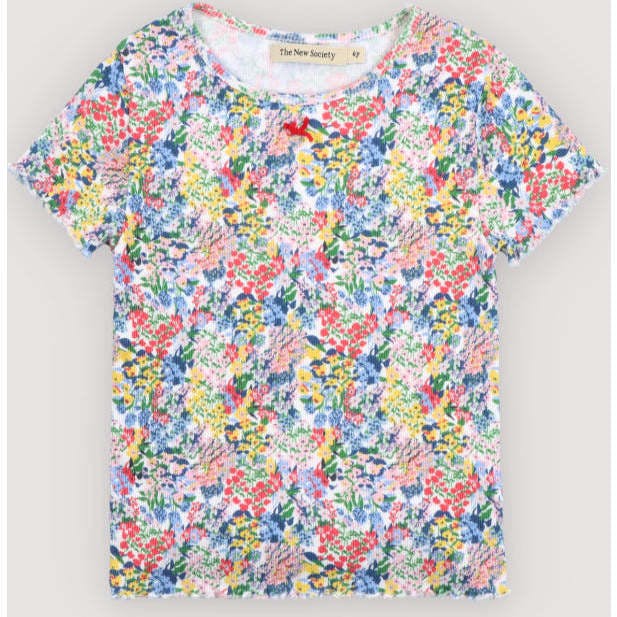 TNS Rib Tee Verbena Print