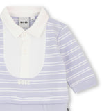 Pale Blue Logo Baby One-Piece Set