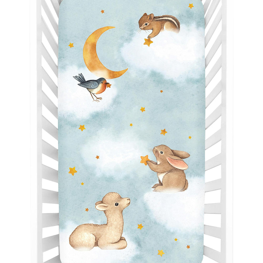 Goodnight Wonderland Standard Crib Sheet