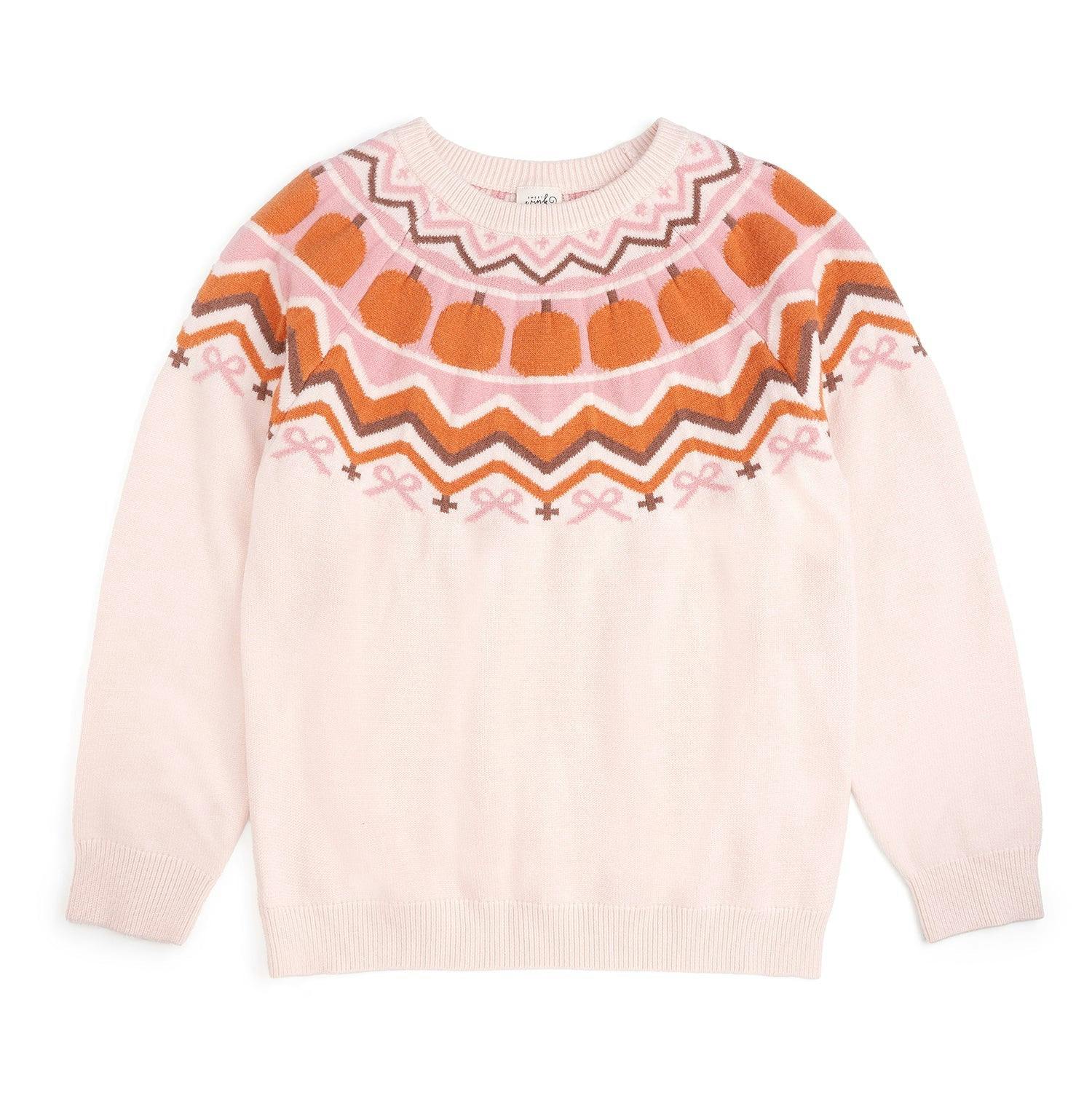 Pumpkin Fair Isle Women's Sweater