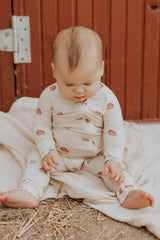 Modal Convertible Footy Pajamas in Farm